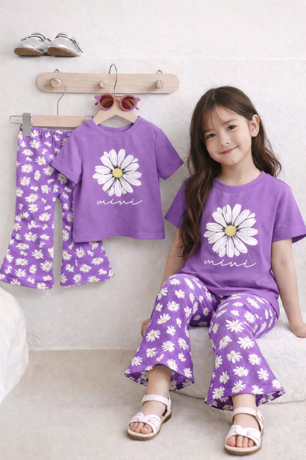 Girls T-Shirt & Long Pant Set